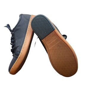 Ted Baker Mens Sneakers Navy Blue Size 7.5 Fabric Rubber Sole Logo Printed